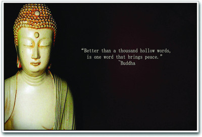 

Aabhaas Buddha Wall Poster Fine Art Print(12 inch X 18 inch, Rolled)