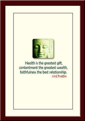 

Aabhaas Buddha Wall Poster Fine Art Print(12 inch X 18 inch, Rolled)