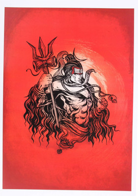 

Aabhaas Shiva Wall Poster Fine Art Print(12 inch X 18 inch, Rolled)