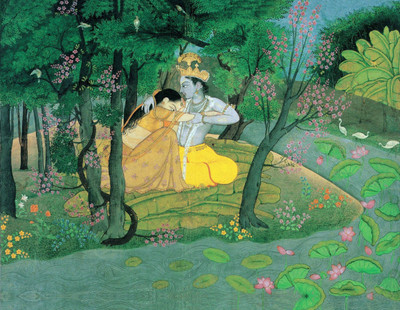

Aabhaas Radha Krishna Wall Poster Fine Art Print(12 inch X 18 inch, Rolled)