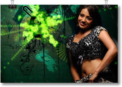 

Aabhaas Trisha Krishnan Wall Poster Fine Art Print(12 inch X 18 inch, Rolled)