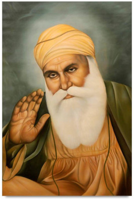 

Aabhaas Guru Nanak Wall Poster Fine Art Print(12 inch X 18 inch, Rolled)