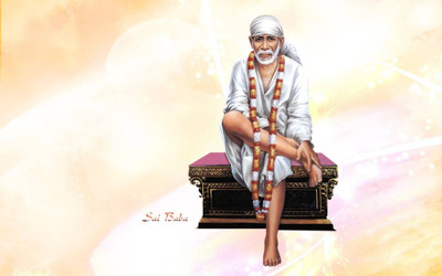 

Aabhaas Sai Baba Wall Poster Fine Art Print(12 inch X 18 inch, Rolled)