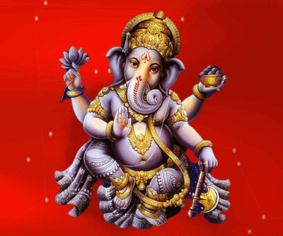 

Aabhaas Ganesha Wall Poster Fine Art Print(12 inch X 18 inch, Rolled)