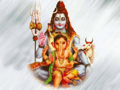 

Aabhaas Shiva Wall Poster Fine Art Print(12 inch X 18 inch, Rolled)