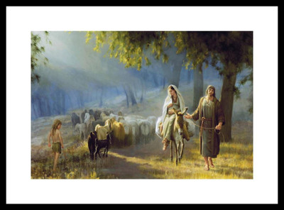 

Aabhaas Jesus Christ Wall Poster Fine Art Print(12 inch X 18 inch, Rolled)