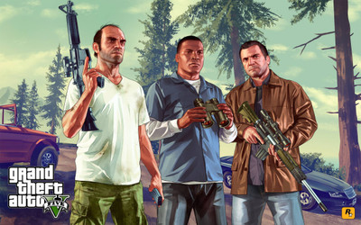 

Akhuratha GTA - Grand Theft Auto Fine Quality Wall Poster Paper Print(12 inch X 18 inch, Rolled)