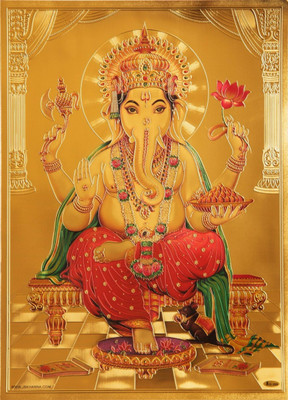 

Aabhaas Ganesha Wall Poster Fine Art Print(12 inch X 18 inch, Rolled)