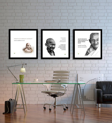

Aabhaas Mahatma Gandhi Wall Poster Fine Art Print(12 inch X 18 inch, Rolled)