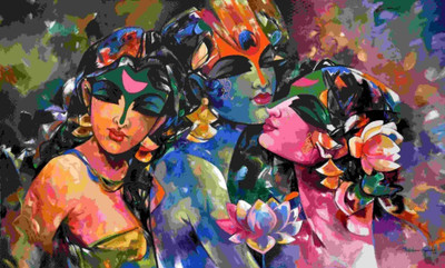 

Aabhaas Krishna Wall Poster Fine Art Print(12 inch X 18 inch, Rolled)