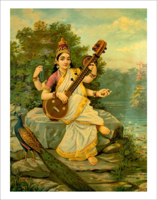 

Aabhaas Mata Lakshmi Wall Poster Fine Art Print(12 inch X 18 inch, Rolled)