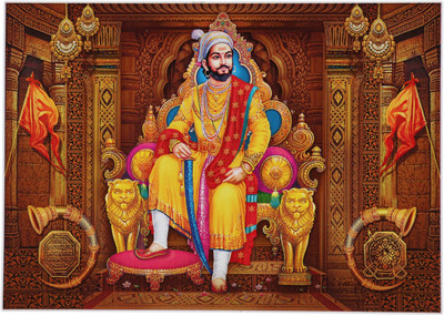 

Aabhaas Shivaji Wall Poster Fine Art Print(12 inch X 18 inch, Rolled)