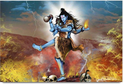

Aabhaas Shiva Wall Poster Fine Art Print(12 inch X 18 inch, Rolled)