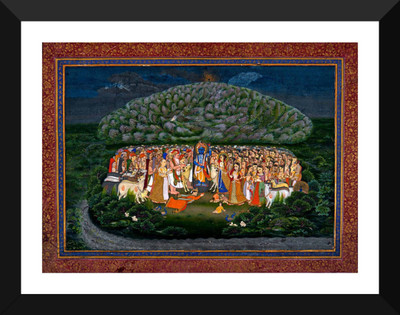 Aabhaas Radha Krishna Wall Poster Fine Art Print(12 inch X 18 inch, Rolled)