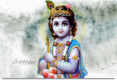 

Aabhaas Radha Krishna Wall Poster Fine Art Print(12 inch X 18 inch, Rolled)