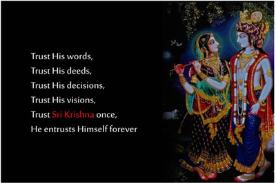 

Aabhaas Krishna Wall Poster Fine Art Print(12 inch X 18 inch, Rolled)