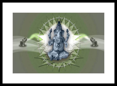 

Aabhaas Ganesha Wall Poster Fine Art Print(12 inch X 18 inch, Rolled)