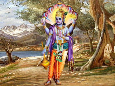 

Aabhaas Vishnu Wall Poster Fine Art Print(12 inch X 18 inch, Rolled)
