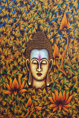 

Aabhaas Buddha Wall Poster Fine Art Print(12 inch X 18 inch, Rolled)