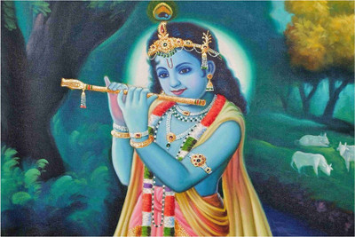 

Aabhaas Krishna Wall Poster Fine Art Print(12 inch X 18 inch, Rolled)