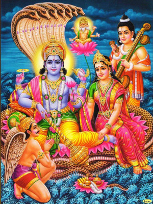 

Aabhaas Vishnu Wall Poster Fine Art Print(12 inch X 18 inch, Rolled)