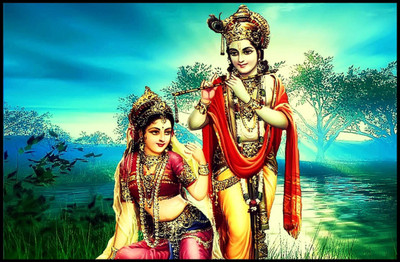 

Aabhaas Krishna Wall Poster Fine Art Print(12 inch X 18 inch, Rolled)