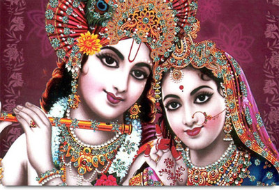 

Aabhaas Radha Krishna Wall Poster Fine Art Print(12 inch X 18 inch, Rolled)