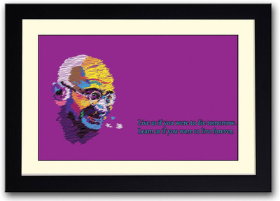 

Aabhaas Mahatma Gandhi Wall Poster Fine Art Print(12 inch X 18 inch, Rolled)