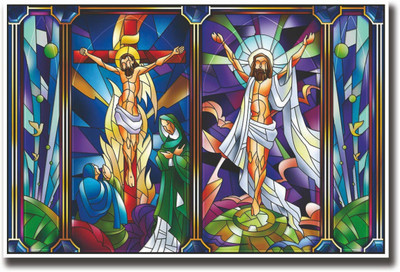 

Aabhaas Jesus Christ Wall Poster Fine Art Print(12 inch X 18 inch, Rolled)