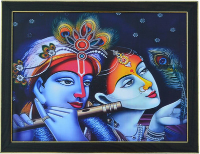 

Aabhaas Krishna Wall Poster Fine Art Print(12 inch X 18 inch, Rolled)