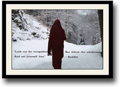 

Aabhaas Buddha Wall Poster Fine Art Print(12 inch X 18 inch, Rolled)
