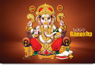 

Aabhaas Ganesha Wall Poster Fine Art Print(12 inch X 18 inch, Rolled)