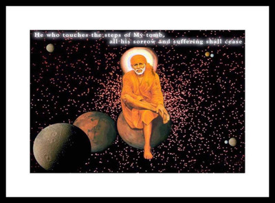 

Aabhaas Sai Baba Wall Poster Fine Art Print(12 inch X 18 inch, Rolled)