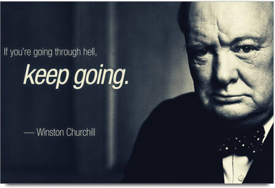 

Aabhaas Winston Churchill Wall Poster Fine Art Print(12 inch X 18 inch, Rolled)