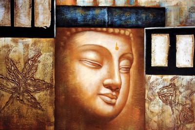 

Aabhaas Buddha Wall Poster Fine Art Print(12 inch X 18 inch, Rolled)