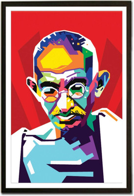 

Aabhaas Mahatma Gandhi Wall Poster Fine Art Print(12 inch X 18 inch, Rolled)