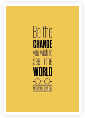 

Aabhaas Mahatma Gandhi Wall Poster Fine Art Print(12 inch X 18 inch, Rolled)