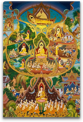 

Aabhaas Buddha Wall Poster Fine Art Print(12 inch X 18 inch, Rolled)
