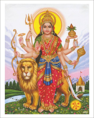 

Aabhaas Mata Lakshmi Wall Poster Fine Art Print(12 inch X 18 inch, Rolled)