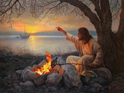 

Aabhaas Jesus Christ Wall Poster Fine Art Print(12 inch X 18 inch, Rolled)