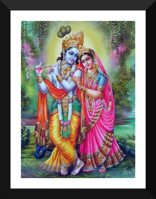 

Aabhaas Radha Krishna Wall Poster Fine Art Print(12 inch X 18 inch, Rolled)