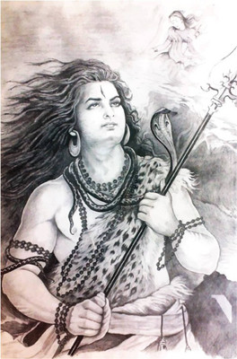 

Aabhaas Shiva Wall Poster Fine Art Print(12 inch X 18 inch, Rolled)