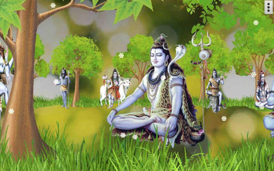 

Aabhaas Shiva Wall Poster Fine Art Print(12 inch X 18 inch, Rolled)