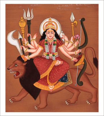 

Aabhaas Mata Lakshmi Wall Poster Fine Art Print(12 inch X 18 inch, Rolled)