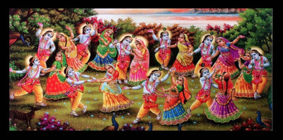 

Aabhaas Radha Krishna Wall Poster Fine Art Print(12 inch X 18 inch, Rolled)