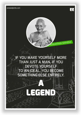 

Aabhaas Mahatma Gandhi Wall Poster Fine Art Print(12 inch X 18 inch, Rolled)