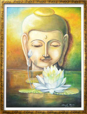 

Aabhaas Buddha Wall Poster Fine Art Print(12 inch X 18 inch, Rolled)