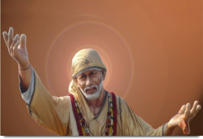 

Aabhaas Sai Baba Wall Poster Fine Art Print(12 inch X 18 inch, Rolled)