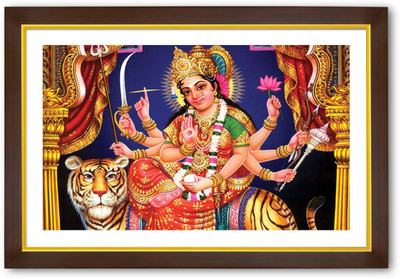 

Aabhaas Jai Mata Di Wall Poster Fine Art Print(12 inch X 18 inch, Rolled)