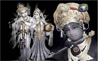 

Aabhaas Krishna Wall Poster Fine Art Print(12 inch X 18 inch, Rolled)